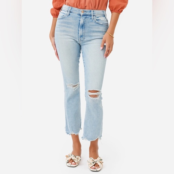 Mother Denim The Hustler Ankle Chew Jeans in Petal Pucker - Picture 13 of 13